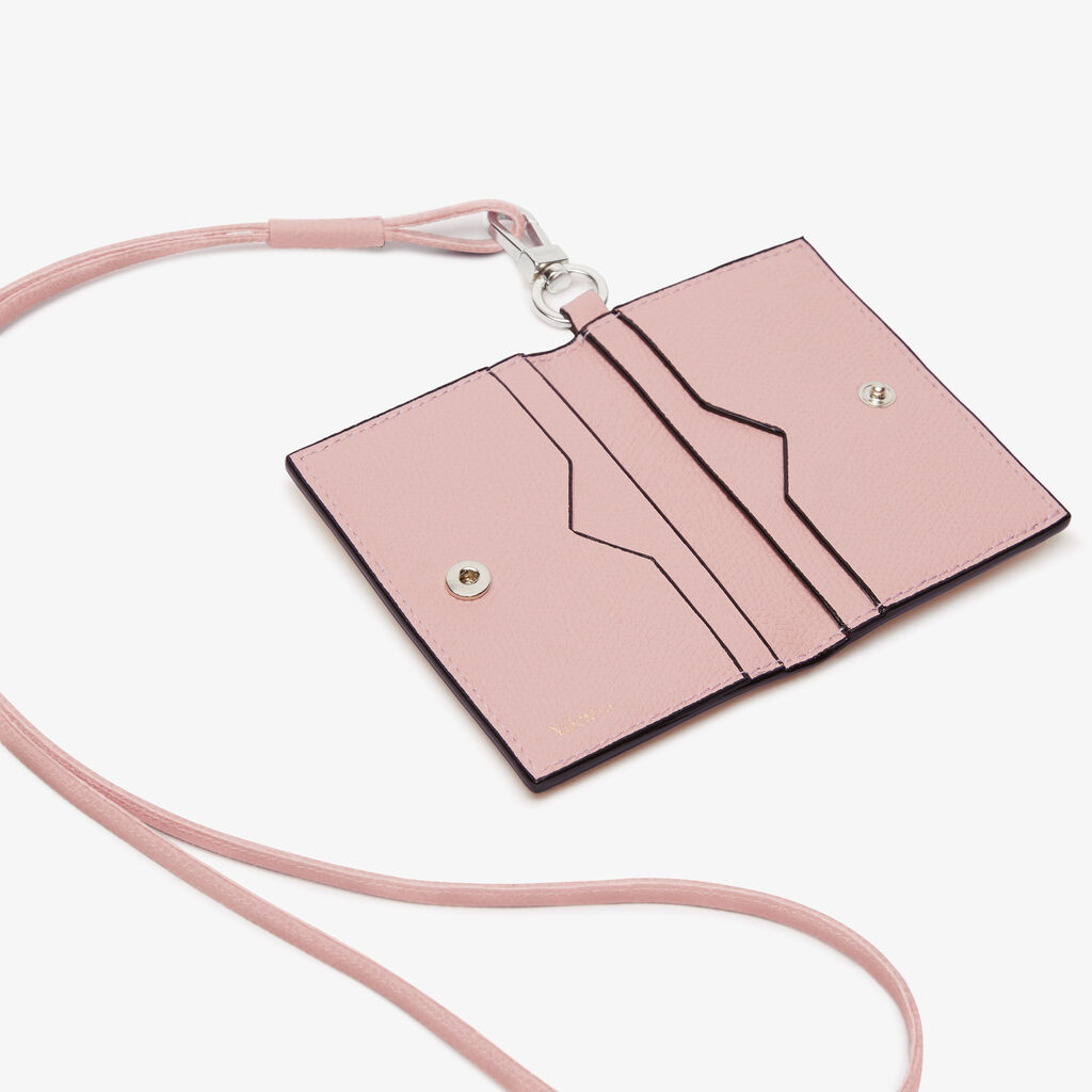 Valextra Porta carte con laccio da Donna in Pelle Rosa | Valextra Pezzi Unici