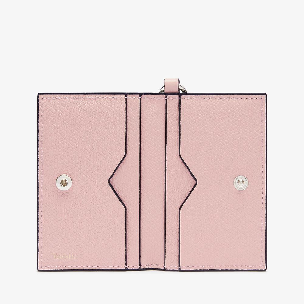 Valextra Porta carte con laccio da Donna in Pelle Rosa | Valextra Pezzi Unici
