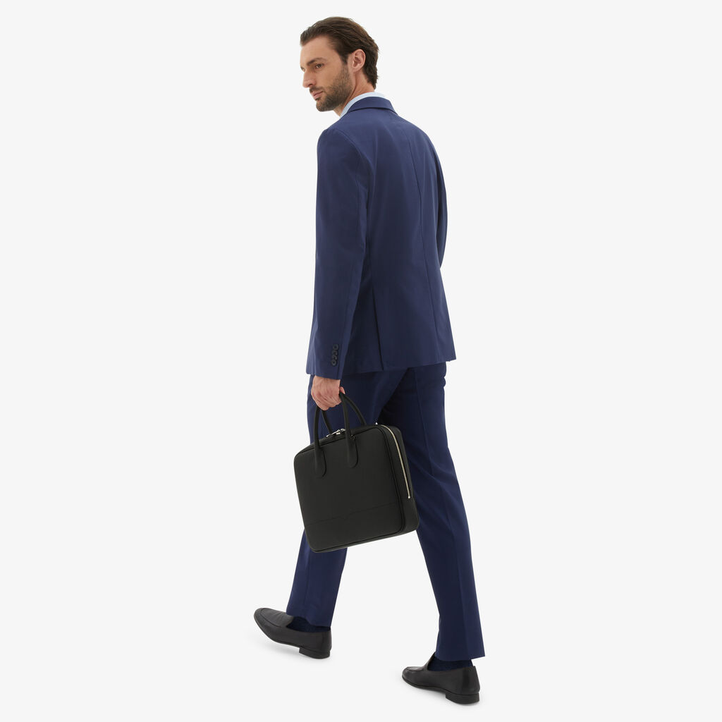 Valextra Laptop bag da Uomo in Pelle Nera di Lusso | Valextra My Logo Economico