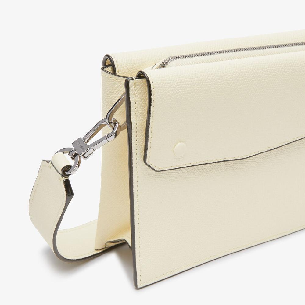 Valextra Borsa a tracolla da Uomo in Pelle Bianca | Valextra Pocket Vendita Economica