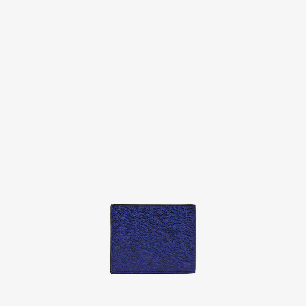 Valextra Portafoglio Bifold in Pelle Blu con portamonete | Valextra 2025