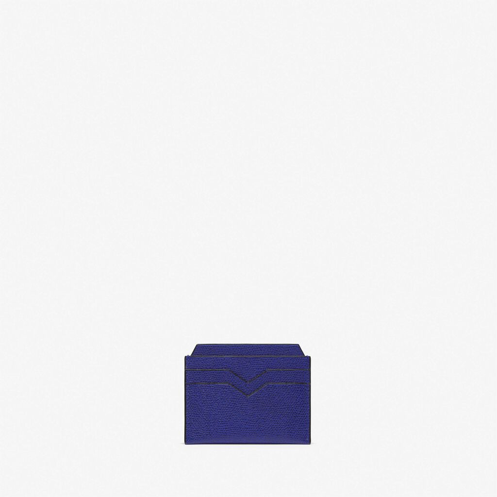 Valextra Portatessere e carte di credito in Pelle Blu | Valextra Qualità