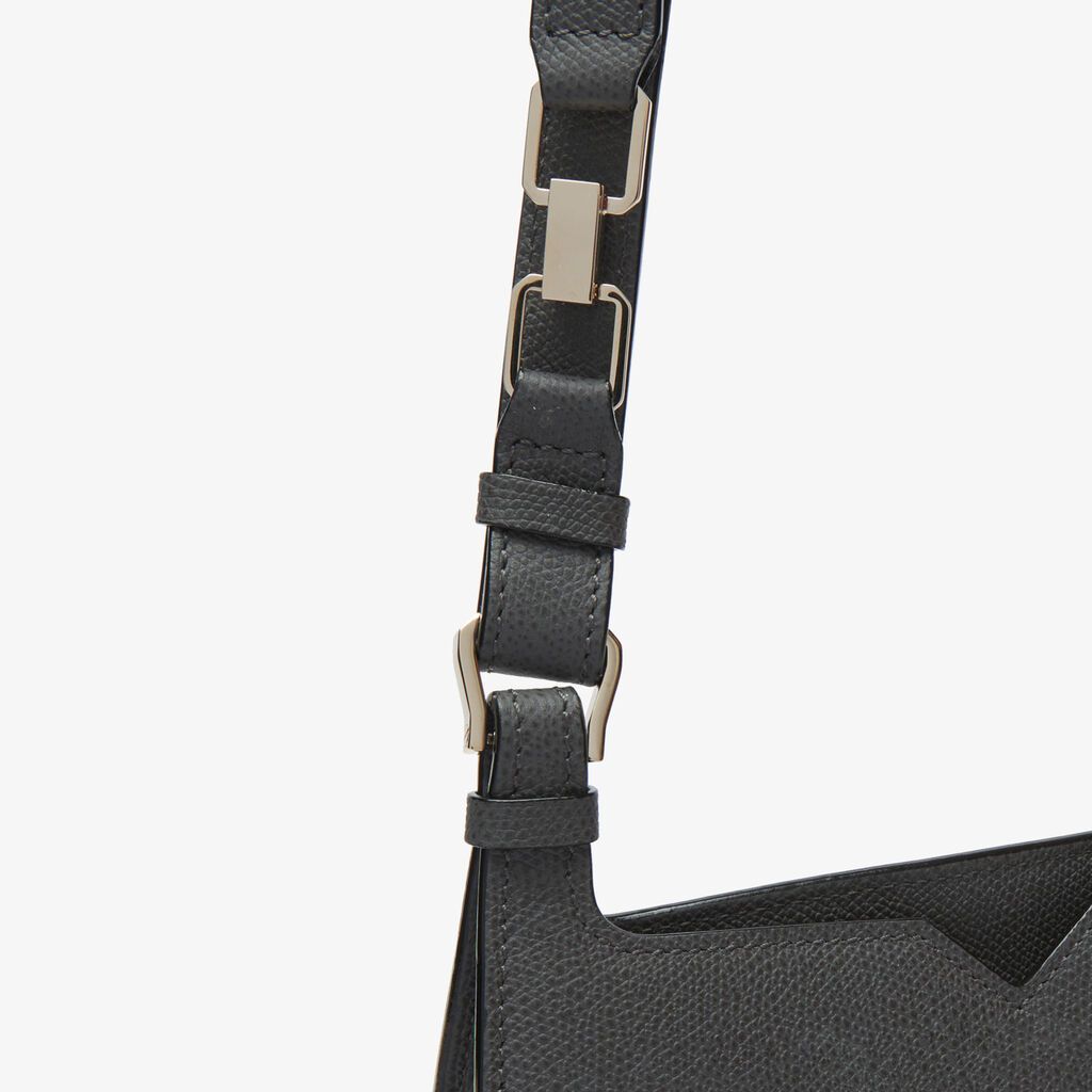 Valextra Borsa weekend Mini da Donna in Pelle Grigia | Valextra Hobo Presa