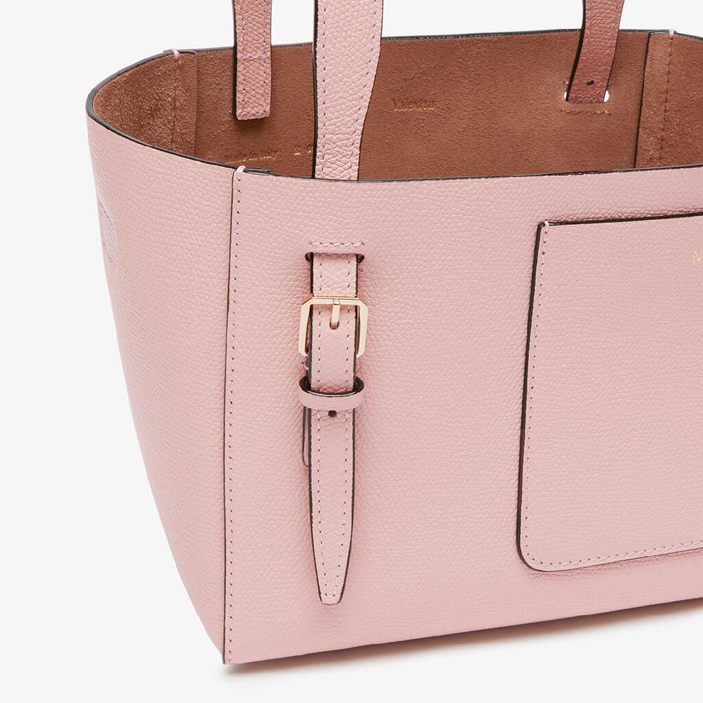 Valextra Borsa Secchiello da Donna di Lusso in Pelle Rosa | Valextra Soft Offerta