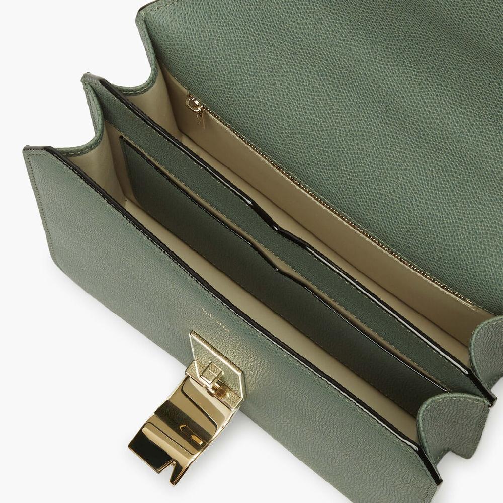 Valextra Borsetta a tracolla da Donna in Pelle Verde | Valextra Online
