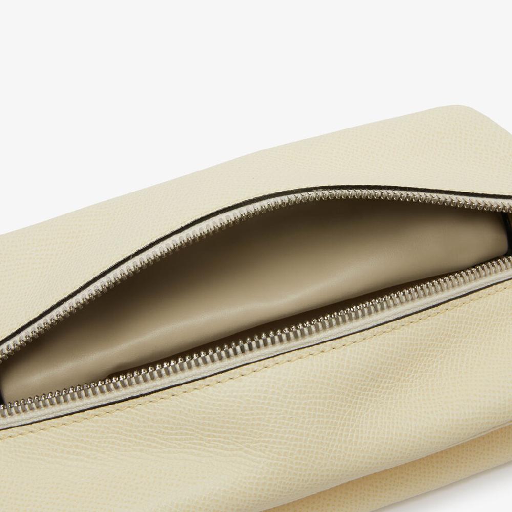 Valextra Borsa Origami Mini da Uomo in Pelle Bianca | Valextra Offerta temporanea