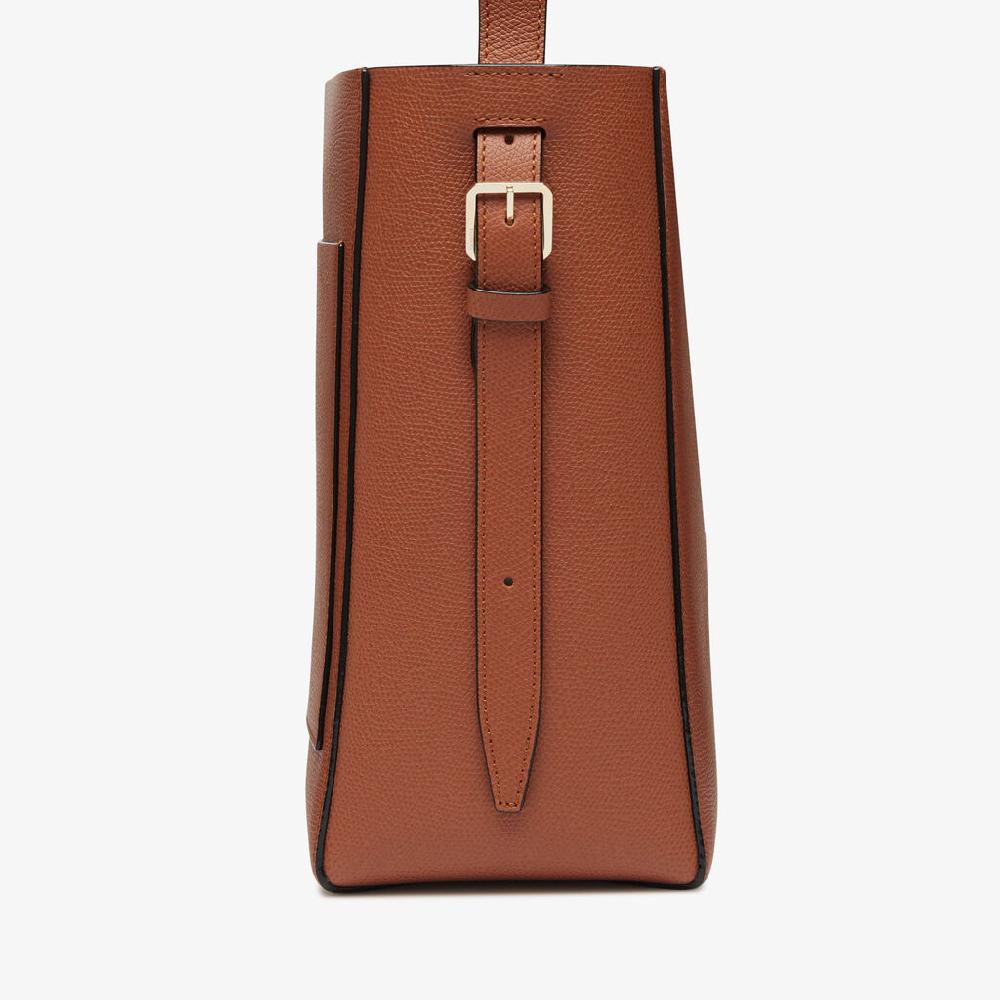 Valextra Borsa a secchiello da Donna Mini in Pelle Marrone | Valextra Soft Hotsell