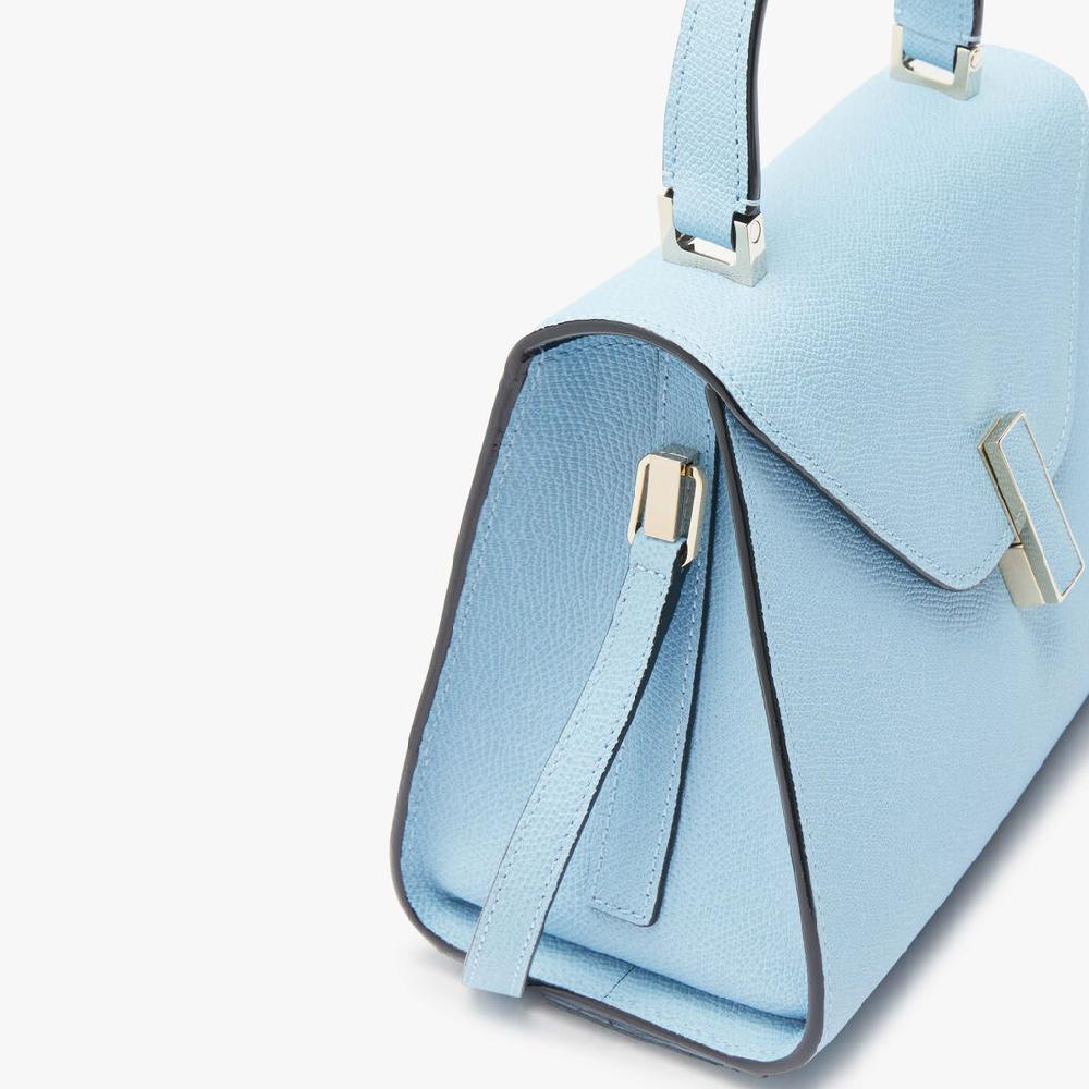 Valextra Borsa a mano da Donna Mini in Pelle Blu | Valextra Iside Pezzi Unici