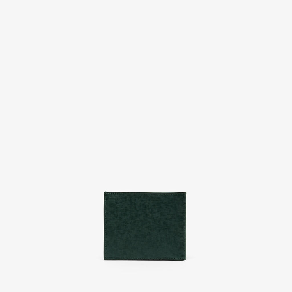 Valextra Portafoglio Bifold in Pelle Verde con portamonete | Valextra Promozione Limitata