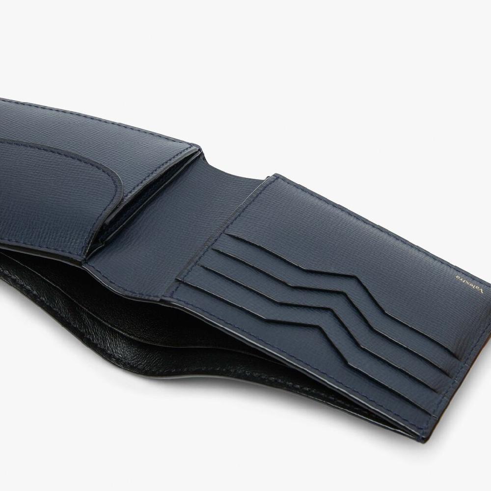 Valextra Portafoglio bifold in Pelle Blu | Valextra piccola pelletteria Fino Al -60%