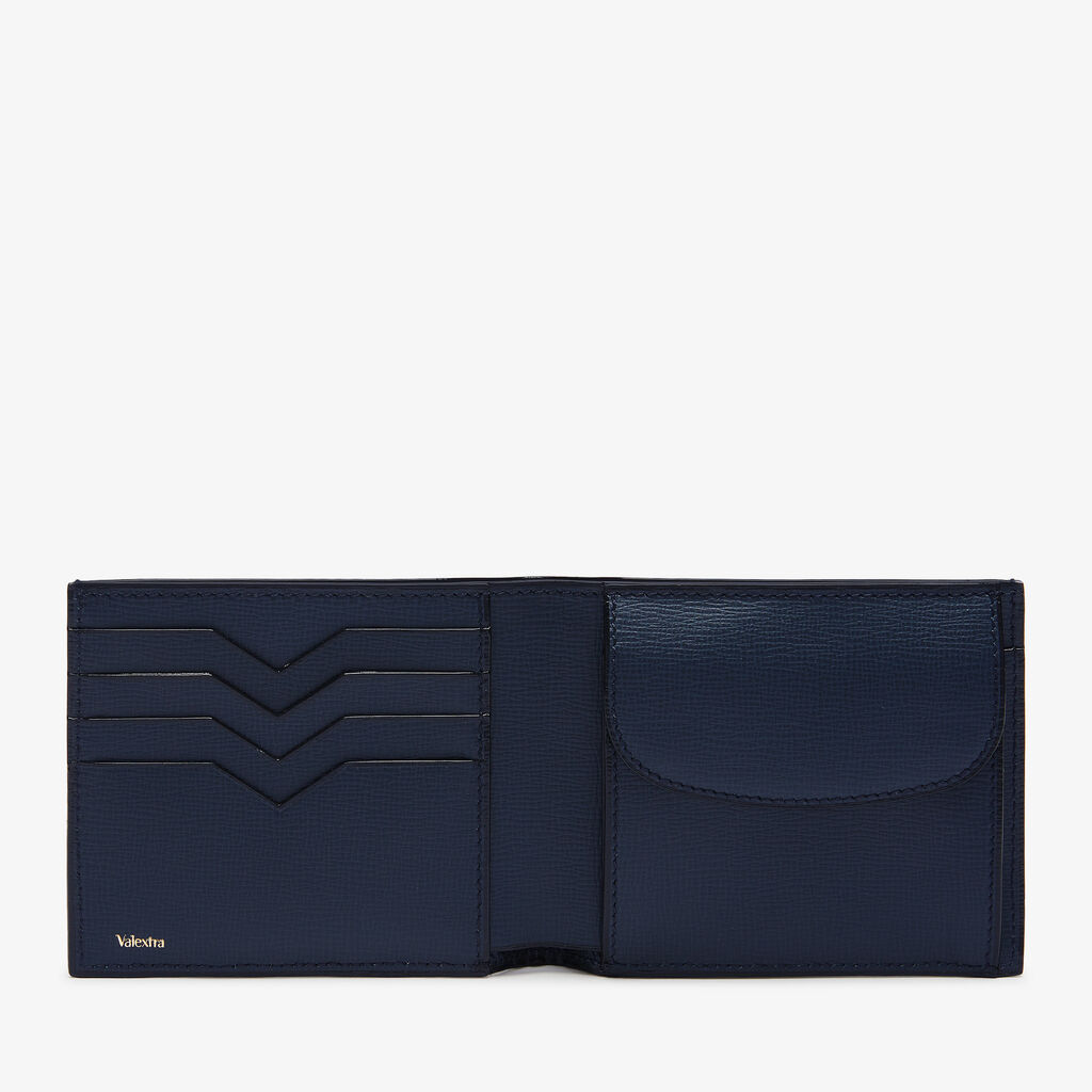 Valextra Portafoglio bifold in Pelle Blu | Valextra piccola pelletteria Fino Al -60%