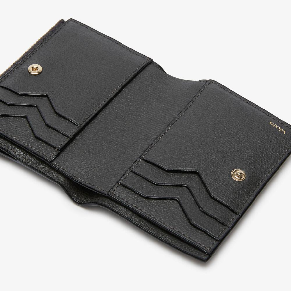 Valextra Portafoglio bifold da Uomo di Lusso in Pelle Grigia | Valextra Sconto