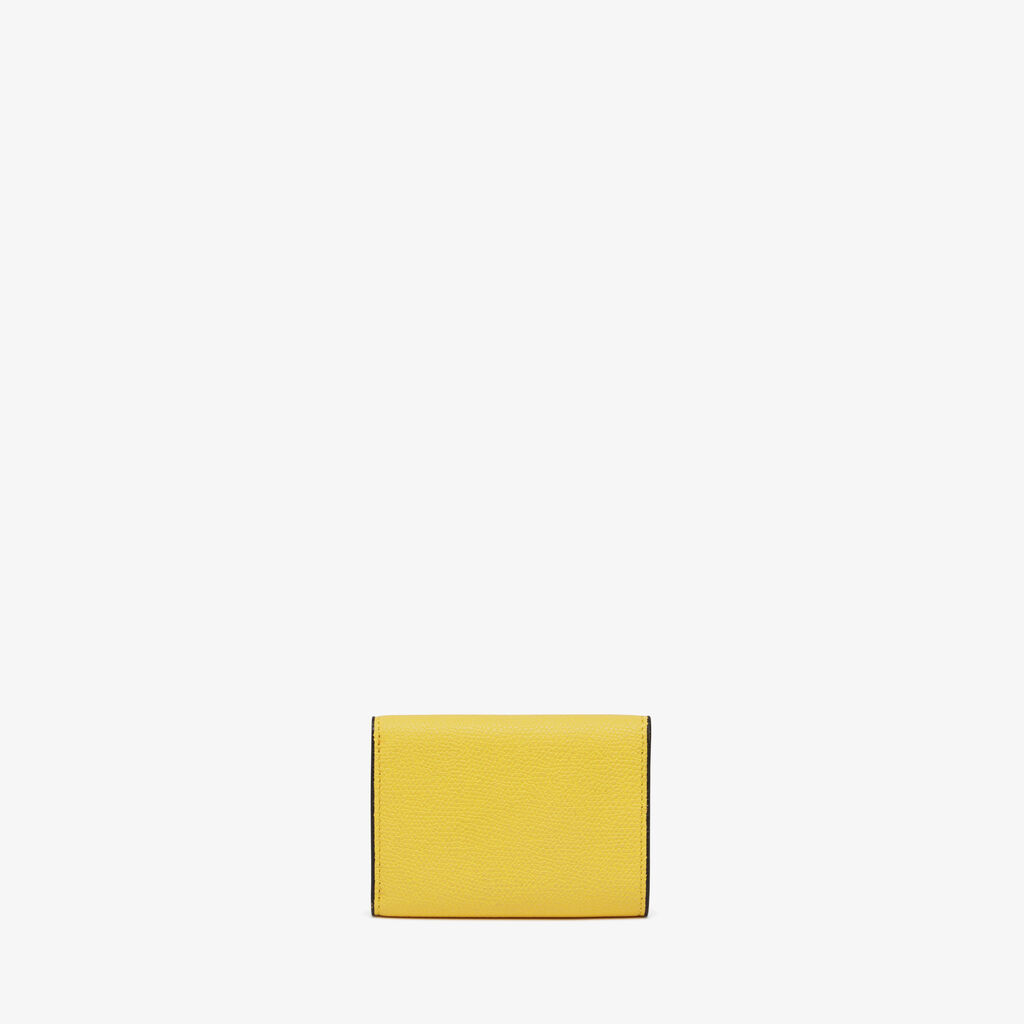 Valextra Portafoglio bifold in Pelle Gialla | Valextra Outlet