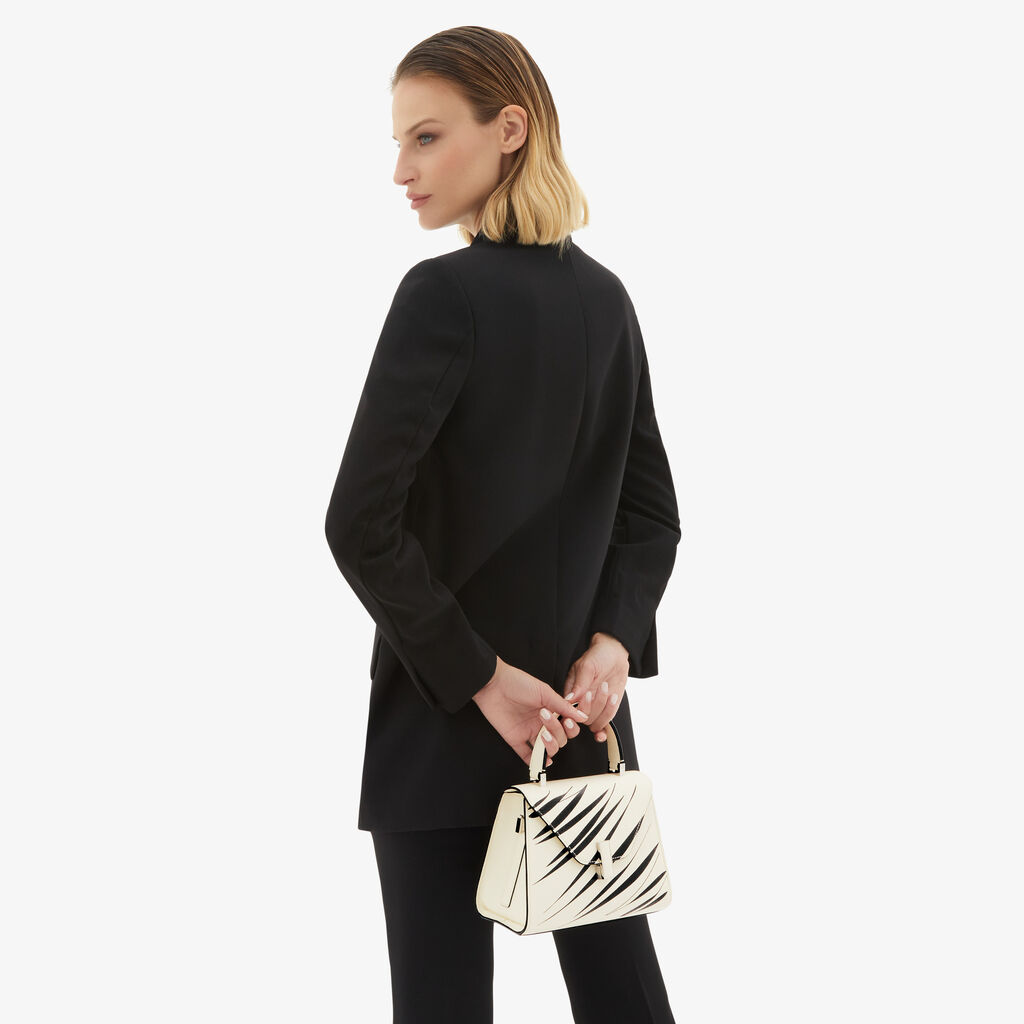 Valextra Borsa a mano da Donna di Lusso Bianca e Nera | Valextra Iside Vendite Flash