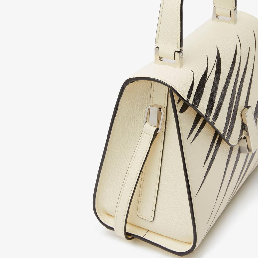 Valextra Borsa a mano da Donna di Lusso Bianca e Nera | Valextra Iside Vendite Flash