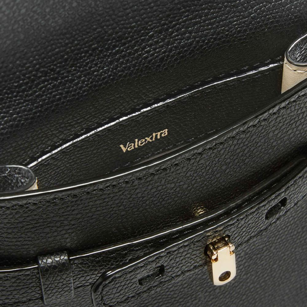 Valextra Borsa a tracolla Micro in Pelle Nera | Valextra Brera Moda