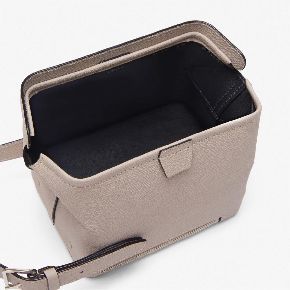 Valextra Borsa a tracolla Mini in Pelle Rosa Nude | Valextra Tric Trac Qualità