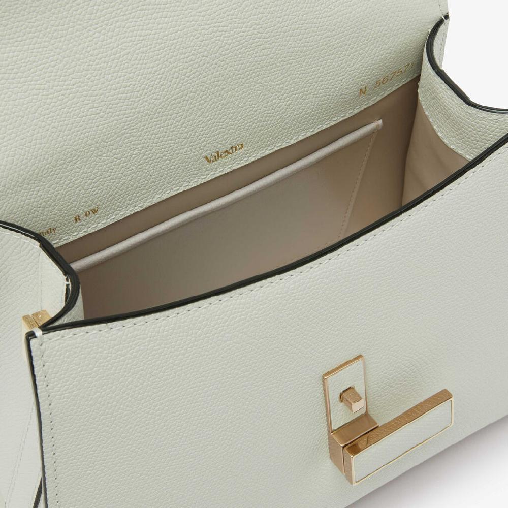 Valextra Borsetta a mano da Donna Mini in Pelle Bianca | Valextra Iside Vendita
