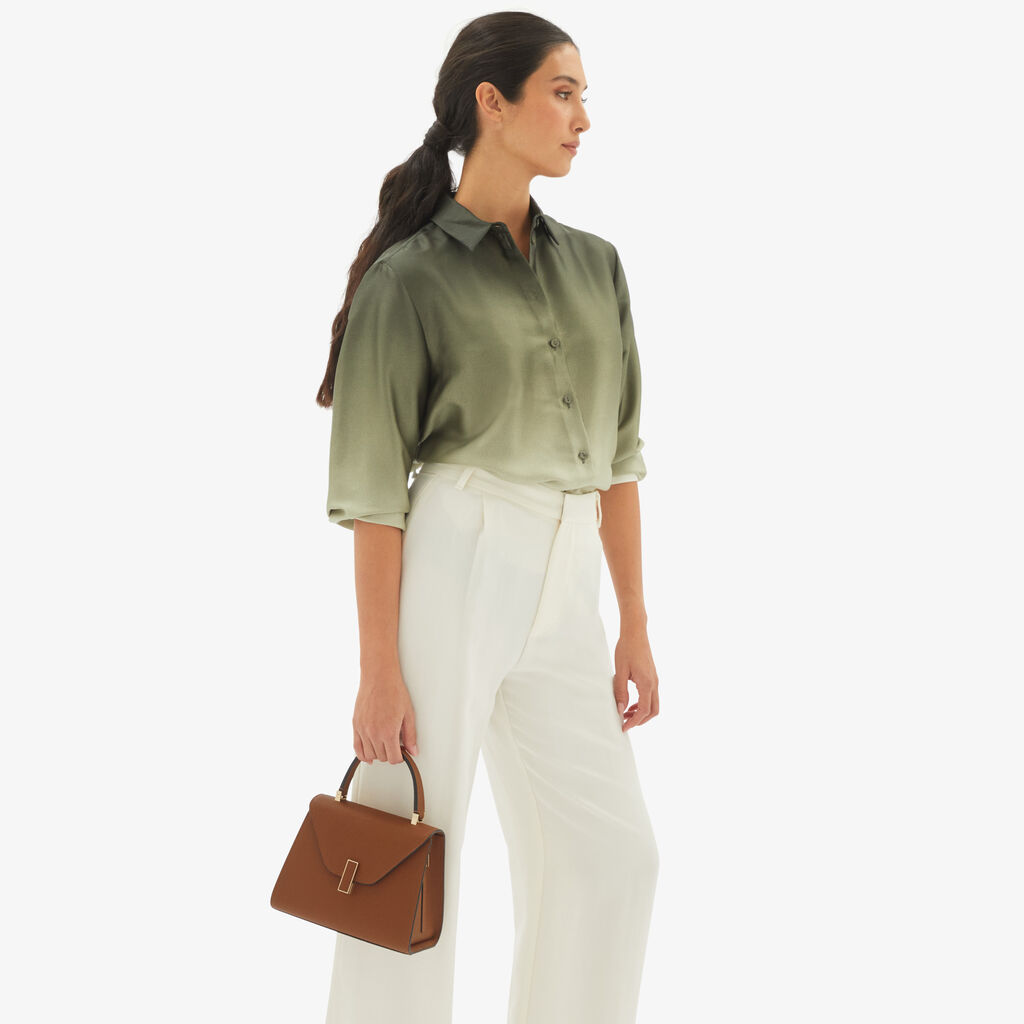 Valextra Borsa a mano da Donna in Pelle rigida Marrone | Valextra Iside Pezzi Unici