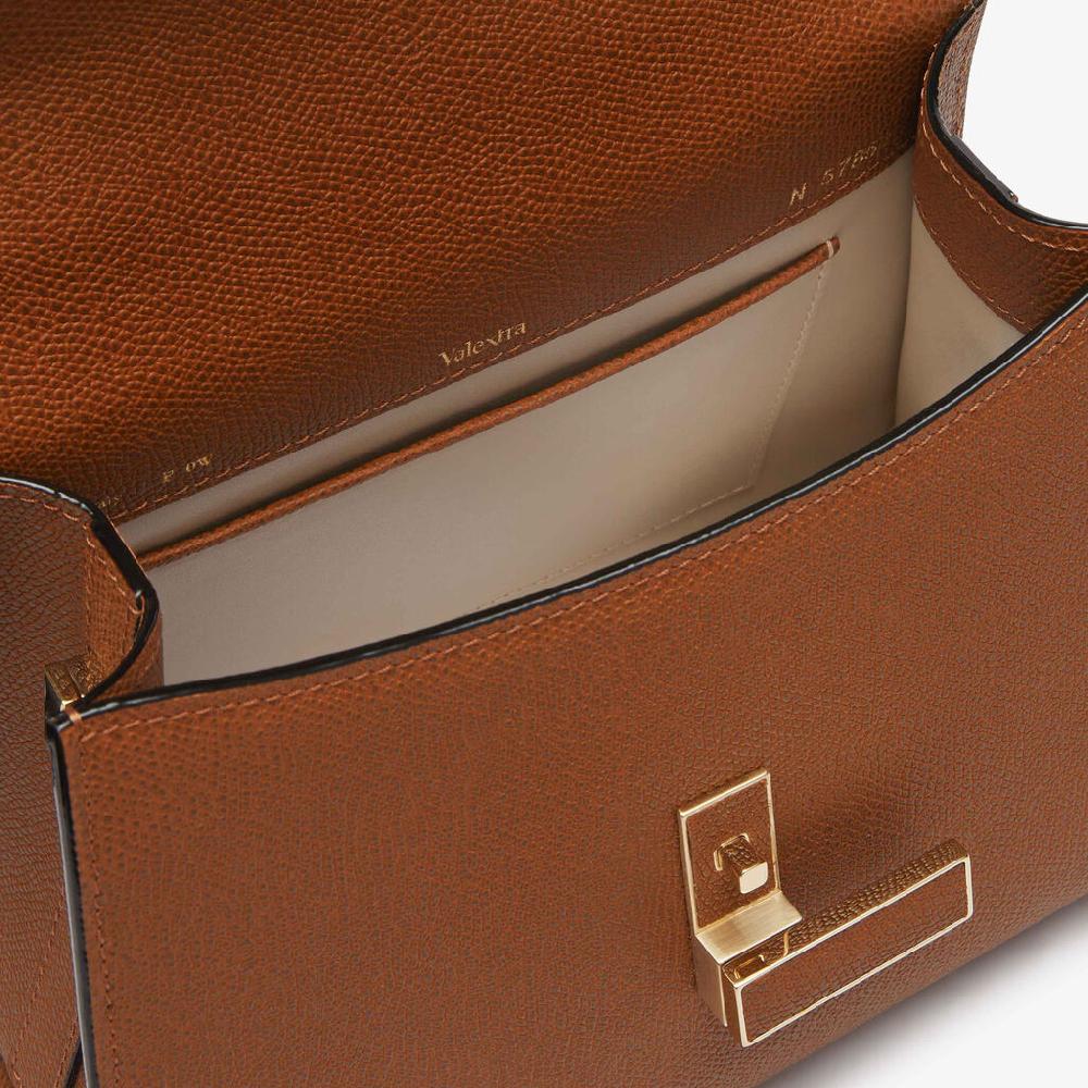 Valextra Borsa a mano da Donna in Pelle rigida Marrone | Valextra Iside Pezzi Unici