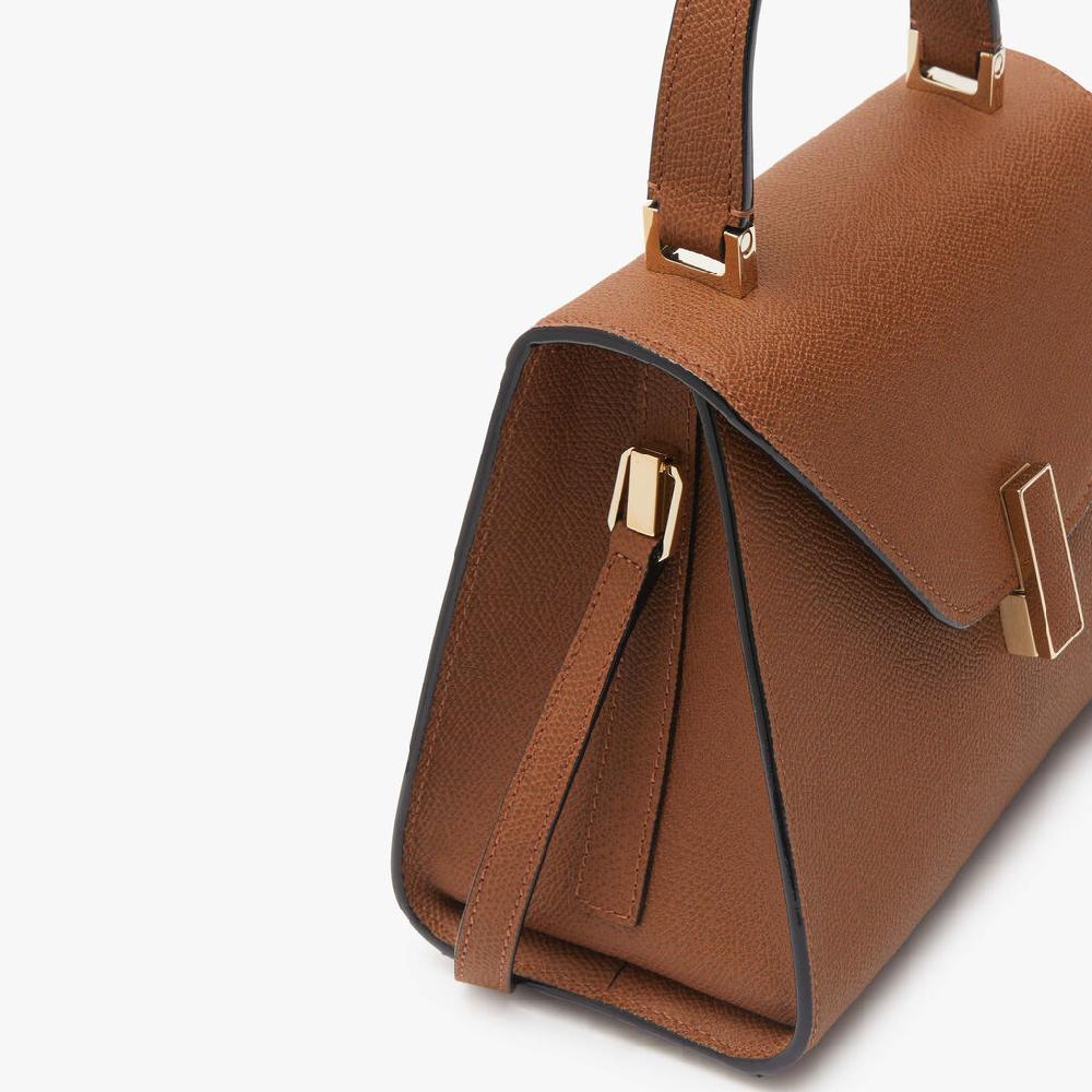 Valextra Borsa a mano da Donna in Pelle rigida Marrone | Valextra Iside Pezzi Unici