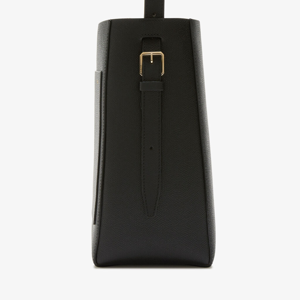 Valextra Borsa a secchiello da Donna di Lusso in Pelle Nera | Valextra Soft Sconto