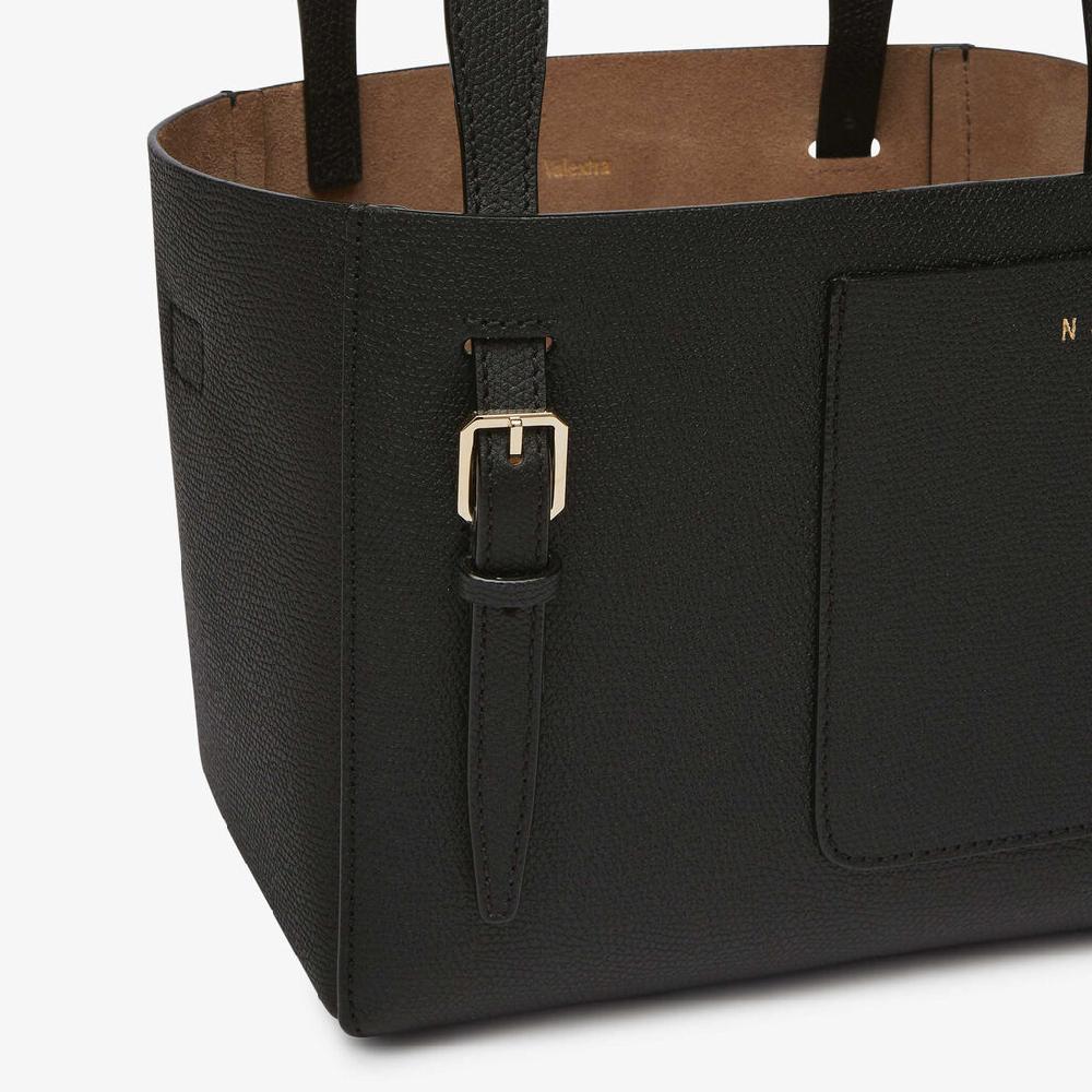 Valextra Borsa a secchiello da Donna in Pelle Nera | Valextra Soft Consegna Veloce