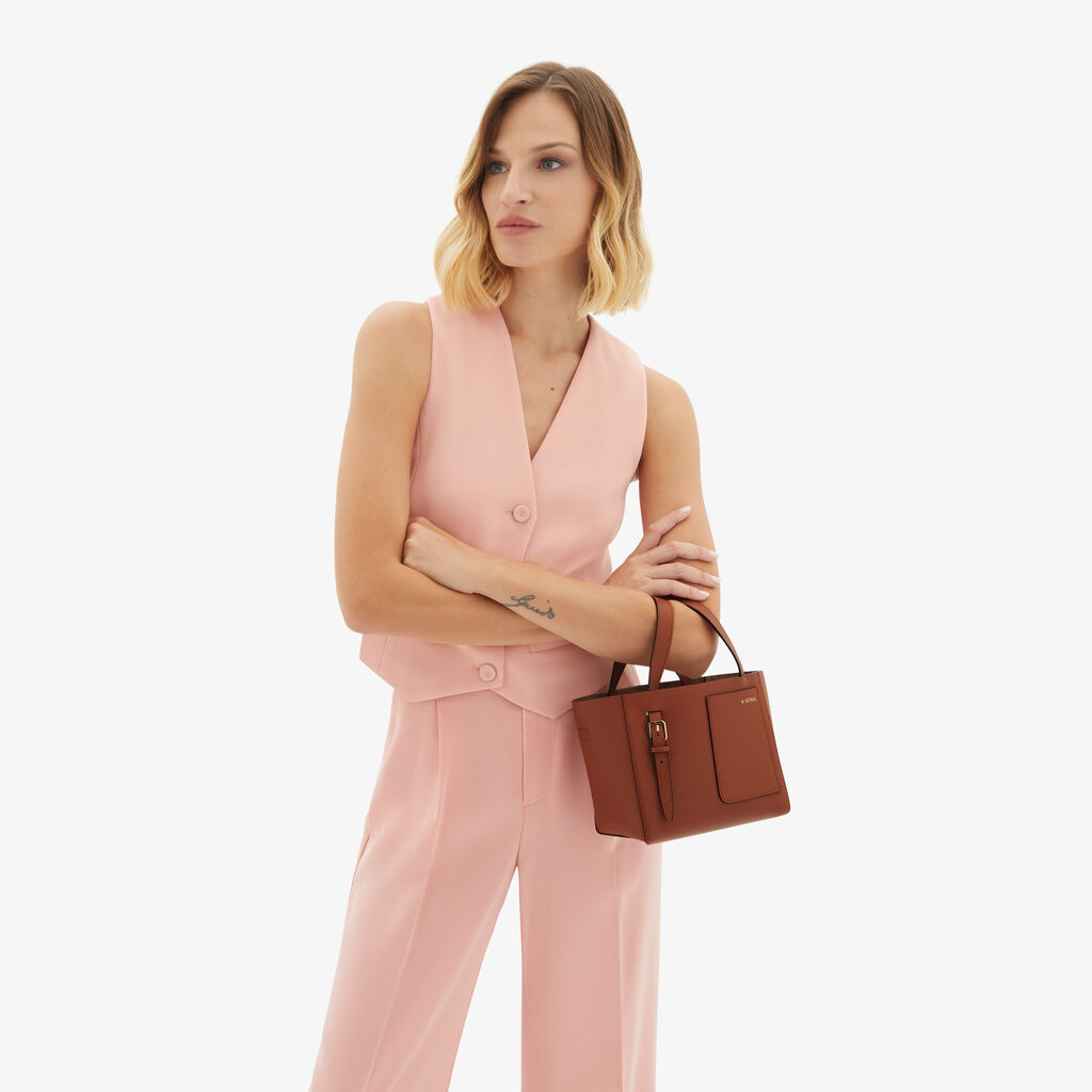 Valextra Borsetta a secchiello da Donna Marrone di Lusso | Valextra Soft Promozione Limitata