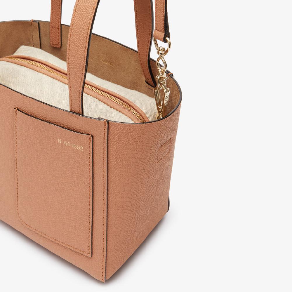 Valextra Borsa a secchiello da Donna di Lusso in Pelle Marrone | Valextra Soft Fino Al -60%