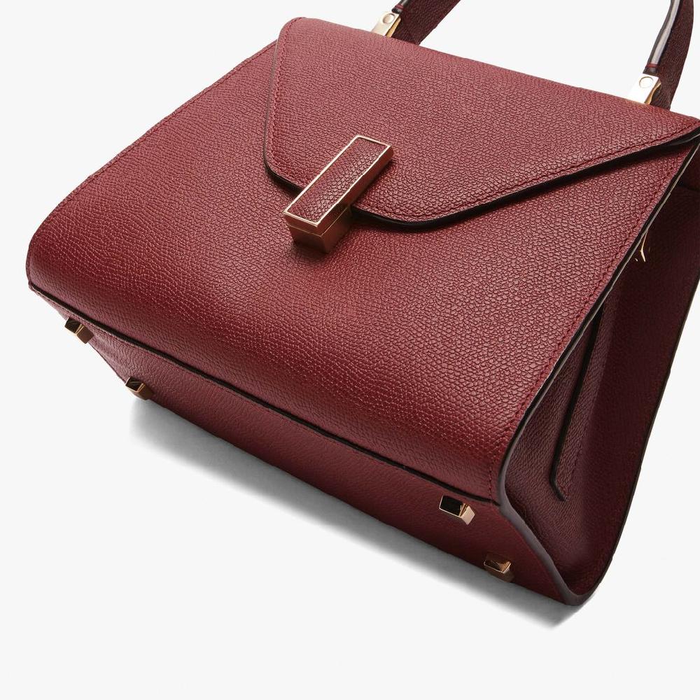 Valextra Borsa a mano Mini in Pelle Bordeaux | Valextra Iside Affare Del Giorno