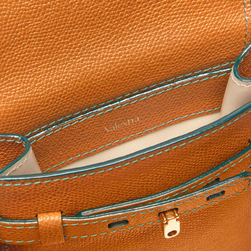 Valextra Borsa a tracolla Micro in Pelle Marrone | Valextra Brera Convenienza