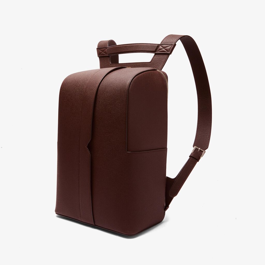 Valextra Zaino comodo ed ergonomico in Pelle Marrone | Valextra V-Line Vendite Flash
