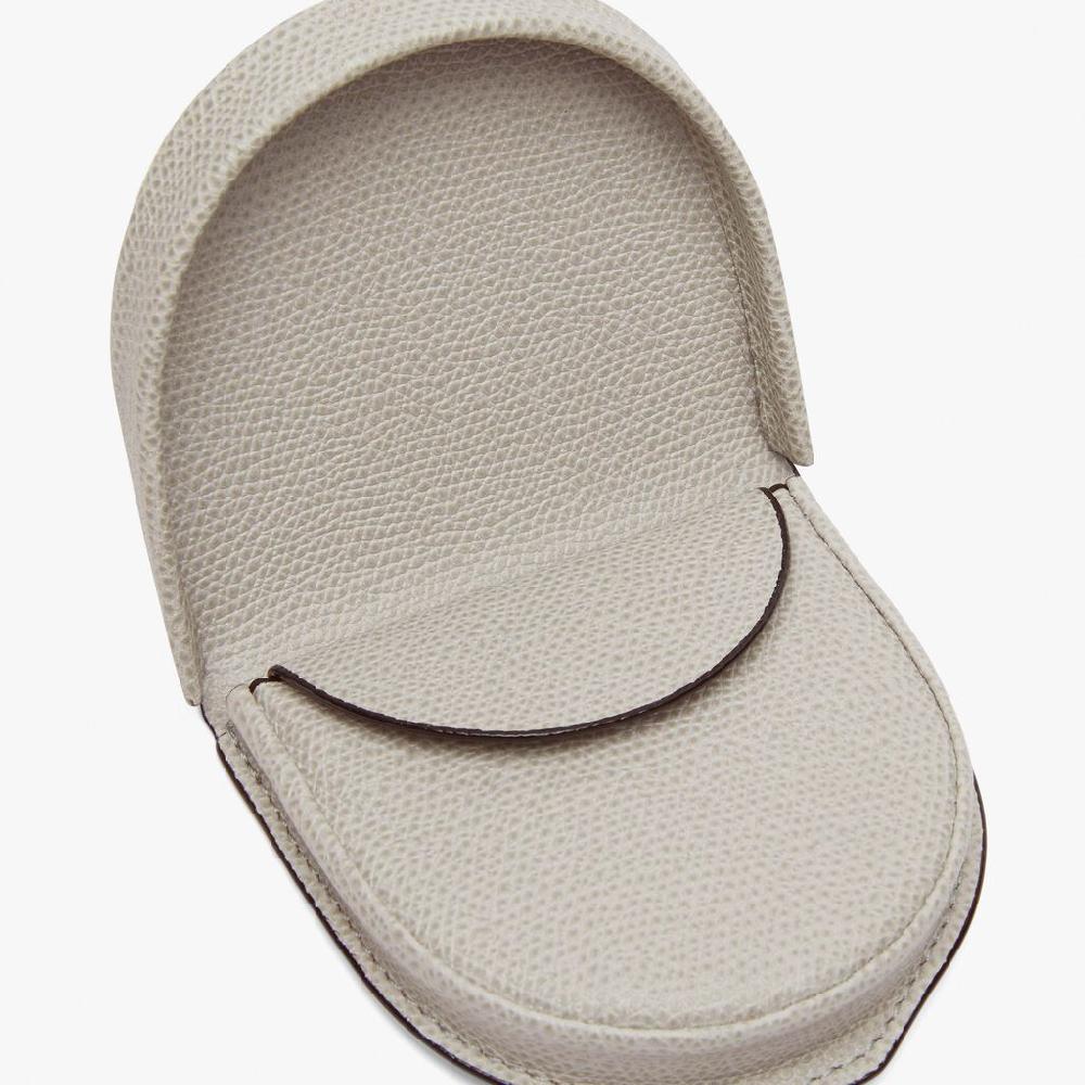 Valextra Portamonete in Pelle Grigio chiaro | Valextra Piccola Pelletteria Fino Al -60%
