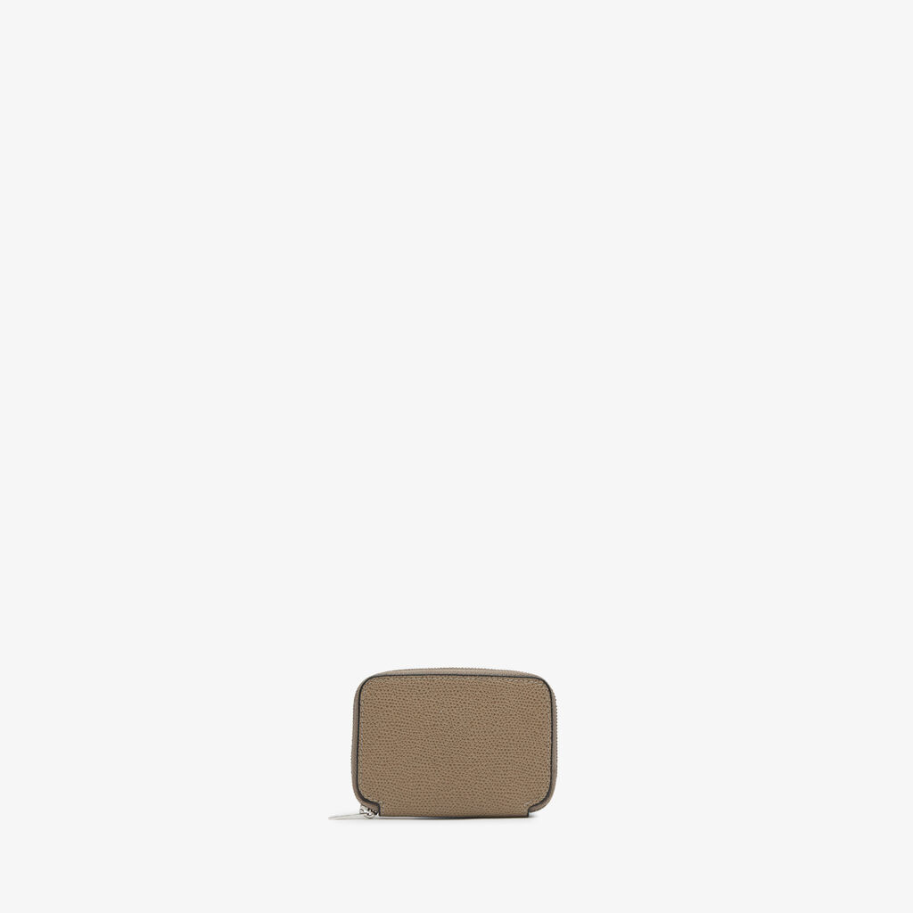 Valextra Portatessere da Donna in Pelle Marrone | Valextra Zip Around Shopping Online