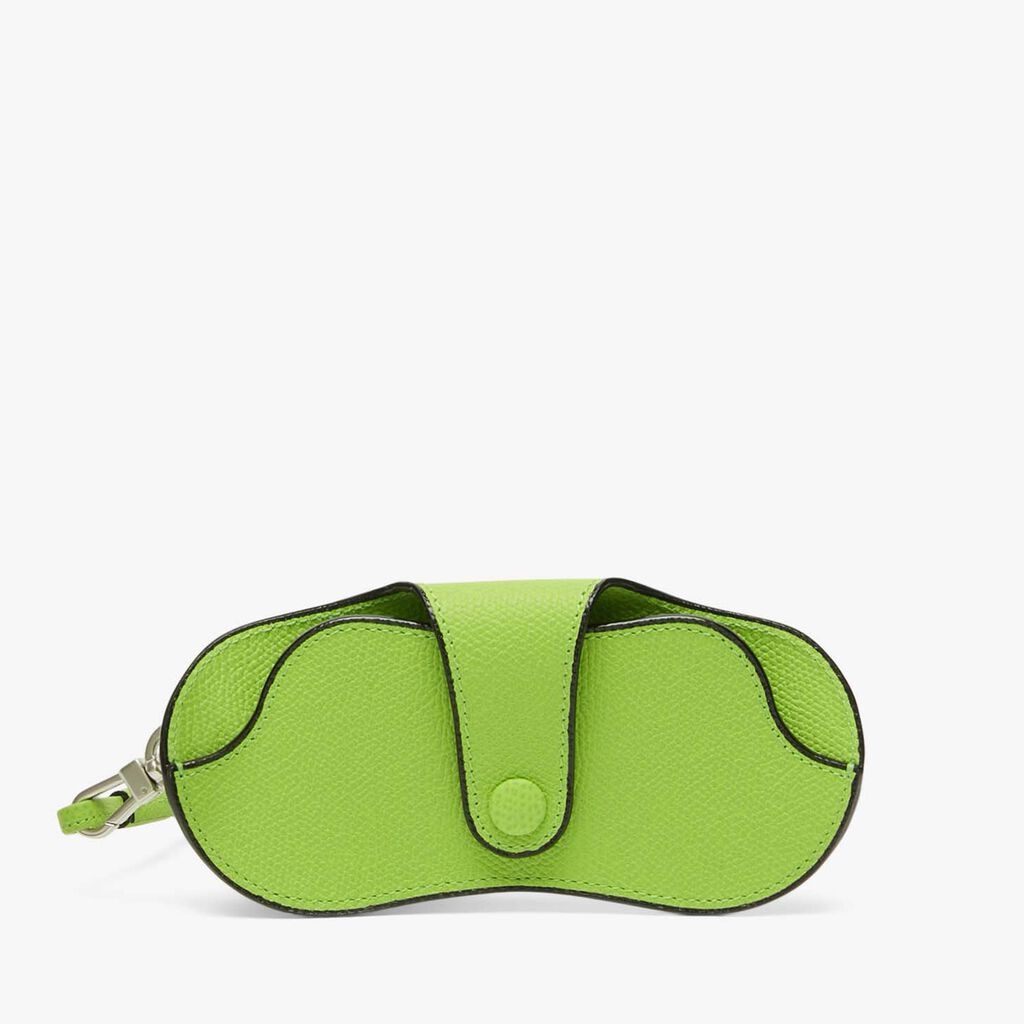 Valextra Custodia occhiali da Donna in Pelle Verde di Lusso | Valextra Affare Del Giorno