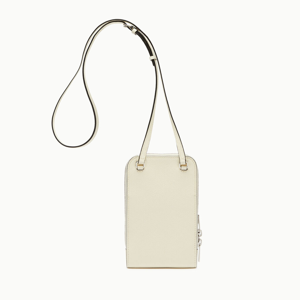Valextra Porta telefono da Donna in Pelle Bianca | Valextra Pocket Enormi risparmi