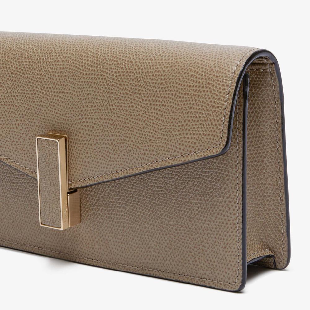 Valextra Clutch da Donna in Pelle Marrone di Lusso | Valextra Iside Offerta