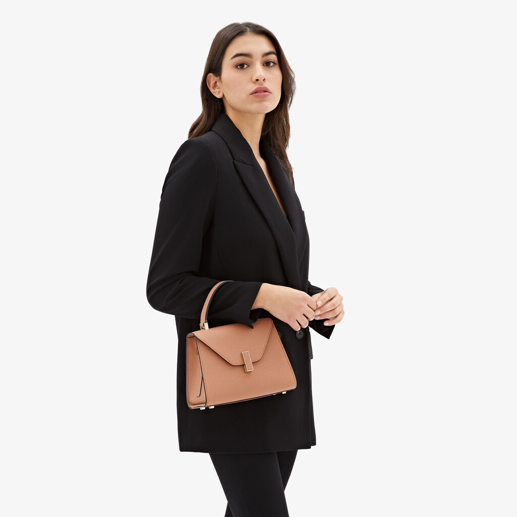 Valextra Borsa a mano Donna Mini in Pelle Marrone | Valextra Iside Online