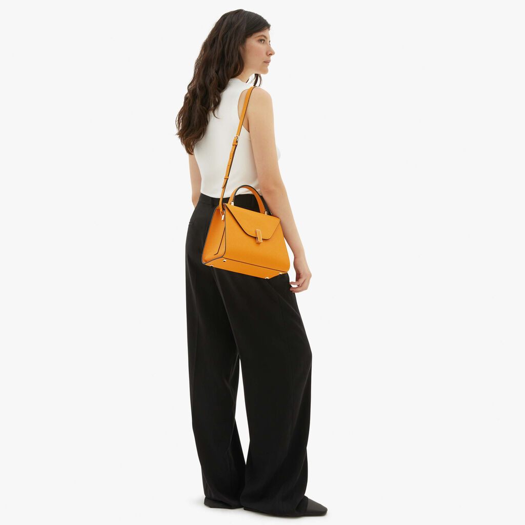 Valextra Borsetta a mano in Pelle Gialla con tracolla | Valextra Iside Hotsell