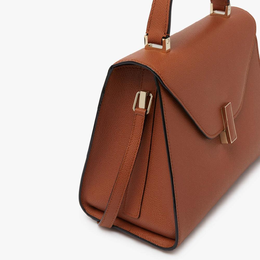 Valextra Borsa a mano da Donna Media in Pelle Marrone | Valextra Iside Qualità Garantita