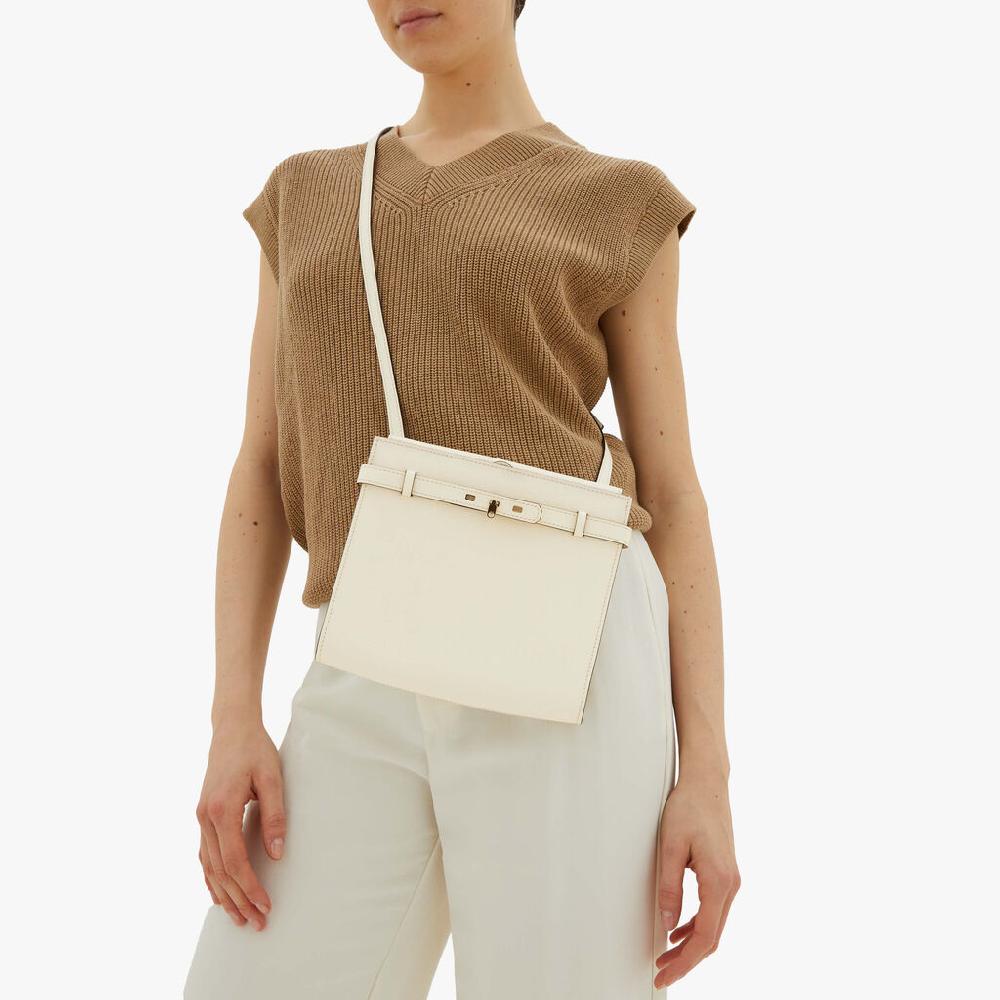 Valextra Borsa a tracolla Mini in Pelle Bianca | Valextra Brera Outlet