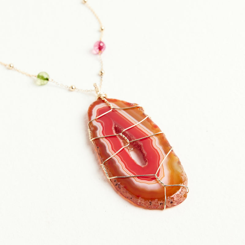 ALMALA COLLANA AGATA | CORNIOLA Spedizione Gratuita