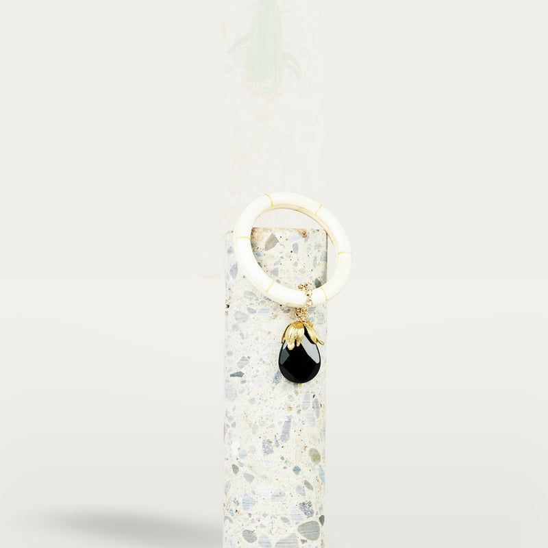 ALMALA BRACCIALE DROP STONE IVORY | NERO Nuovo