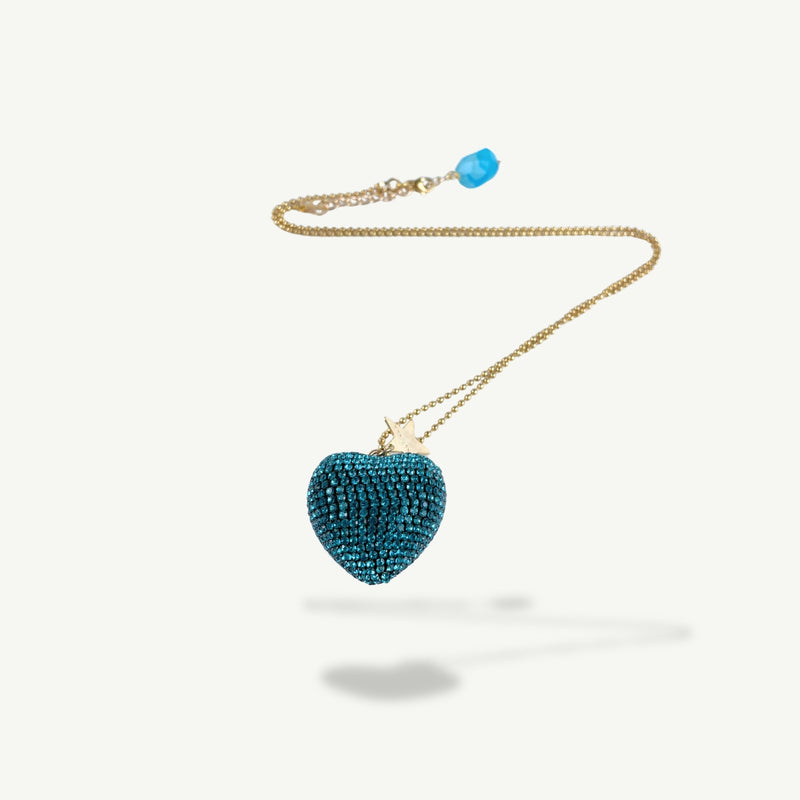 ALMALA COLLANA CUORE STRASS | TURCHESE Hotsell