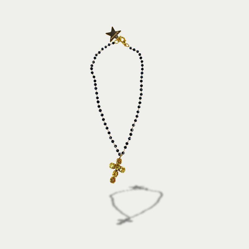 ALMALA GIROCOLLO STRASS | GIALLO Vendita Calda