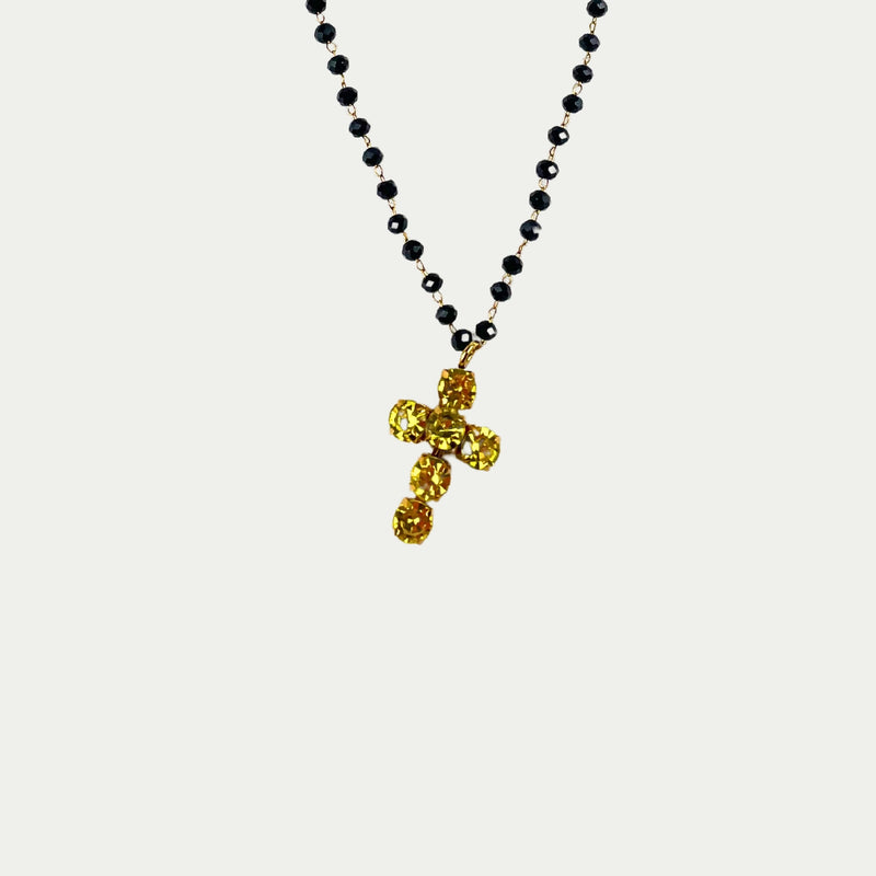 ALMALA GIROCOLLO STRASS | GIALLO Vendita Calda