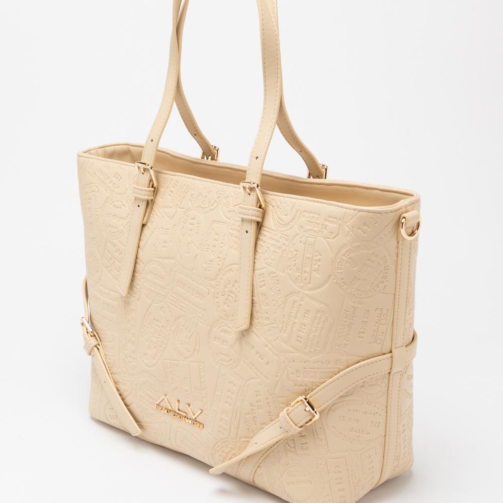 Alv by alviero martini Shopping bag large debossed passport ALV by Alviero Martini – ALVB9201 Shopping Online