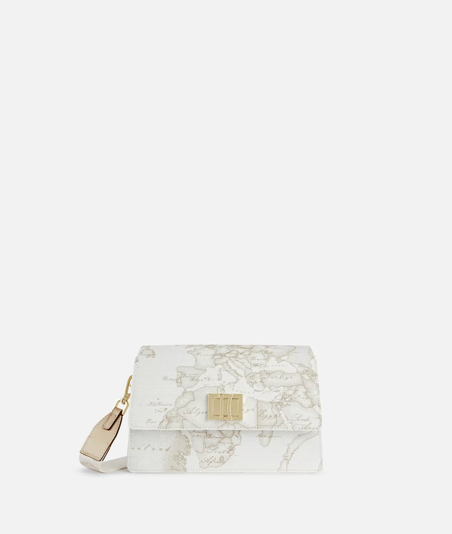 Alviero martini 1a classe Geo White tracollina con patta e logo 1C