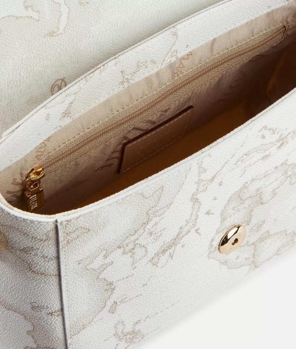 Alviero martini 1a classe Geo White tracollina con patta Prezzo Ridotto