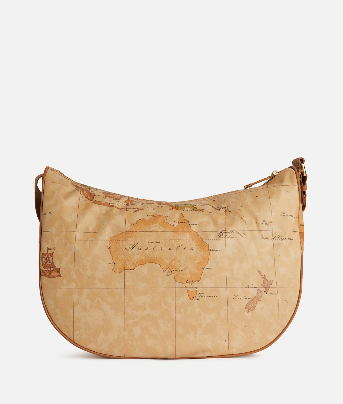 Alviero martini 1a classe Geo Soft tracolla a mezzaluna grande con tasca Italy